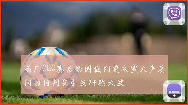 药厂CEO赛后怒闯裁判更衣室大声质问为何判罚引发轩然大波